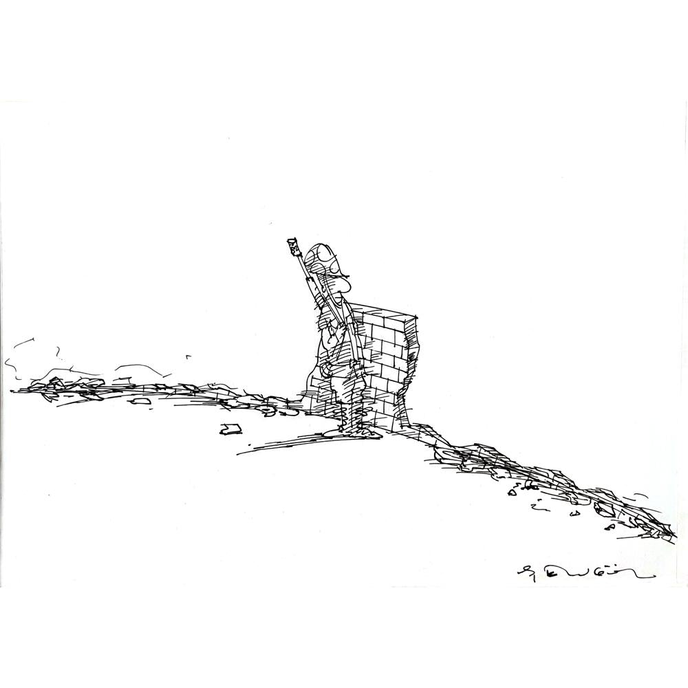 Muhammet Şengöz 35x25cm Orijinal Karikatür BOD03606