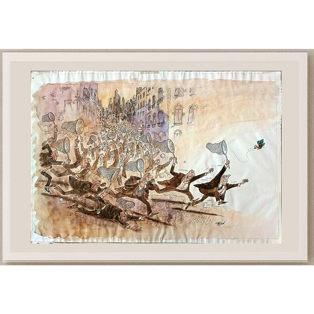 Ercan Akyol 43x30cm Orijinal Karikatür BOD03609