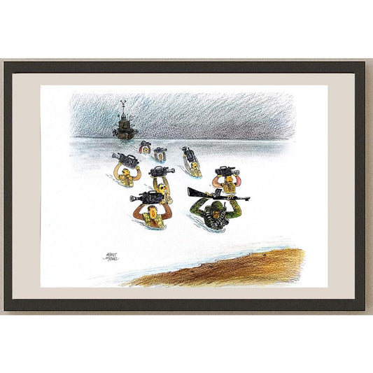 Ahmet Aykanat 43x30cm Orijinal Karikatür BOD03610