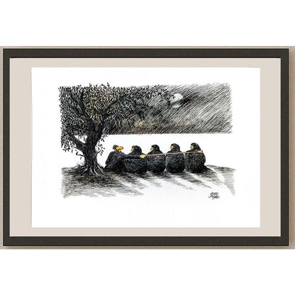 Ahmet Aykanat 43x30cm Orijinal Karikatür BOD03611