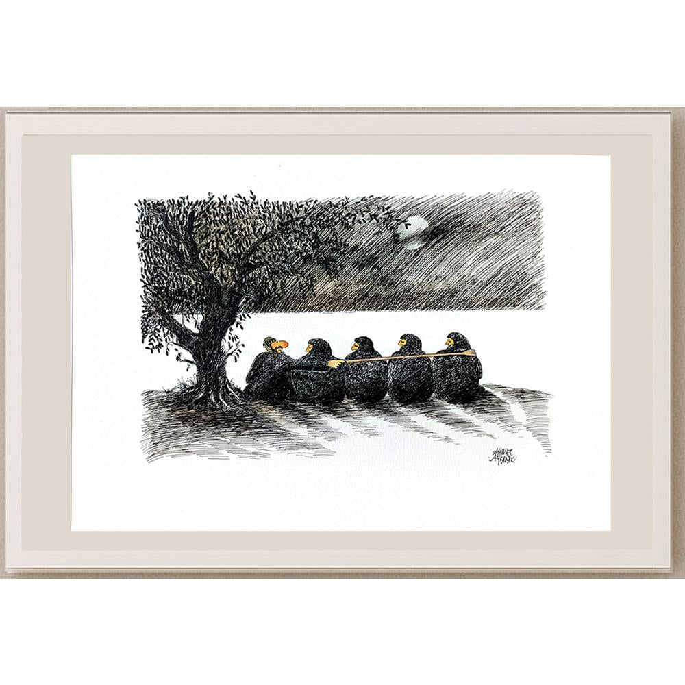 Ahmet Aykanat 43x30cm Orijinal Karikatür BOD03611