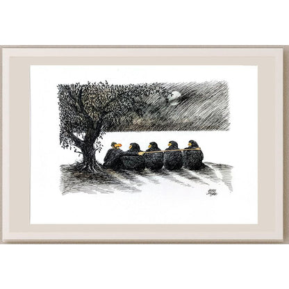 Ahmet Aykanat 43x30cm Orijinal Karikatür BOD03611
