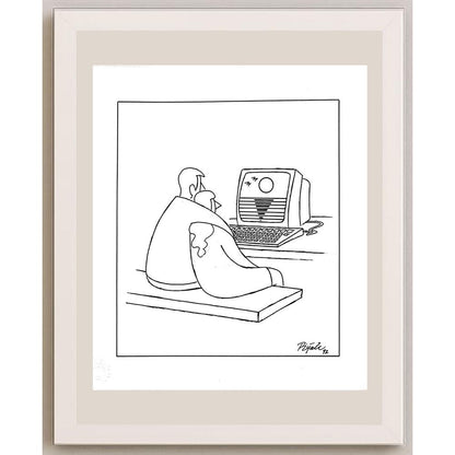 Piyale Madra 26x24cm Orijinal Karikatür BOD03613