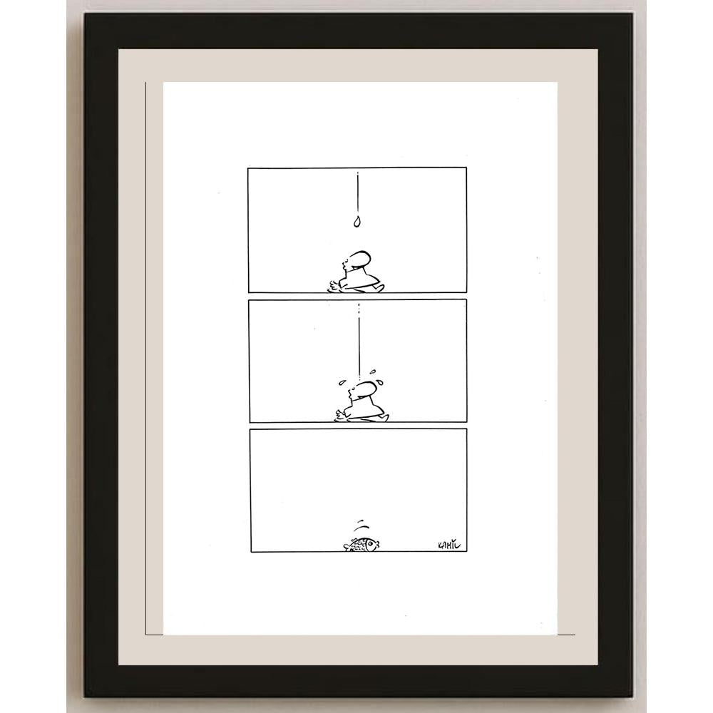 Kamil Masaracı 43x30cm Orijinal Karikatür BOD03614