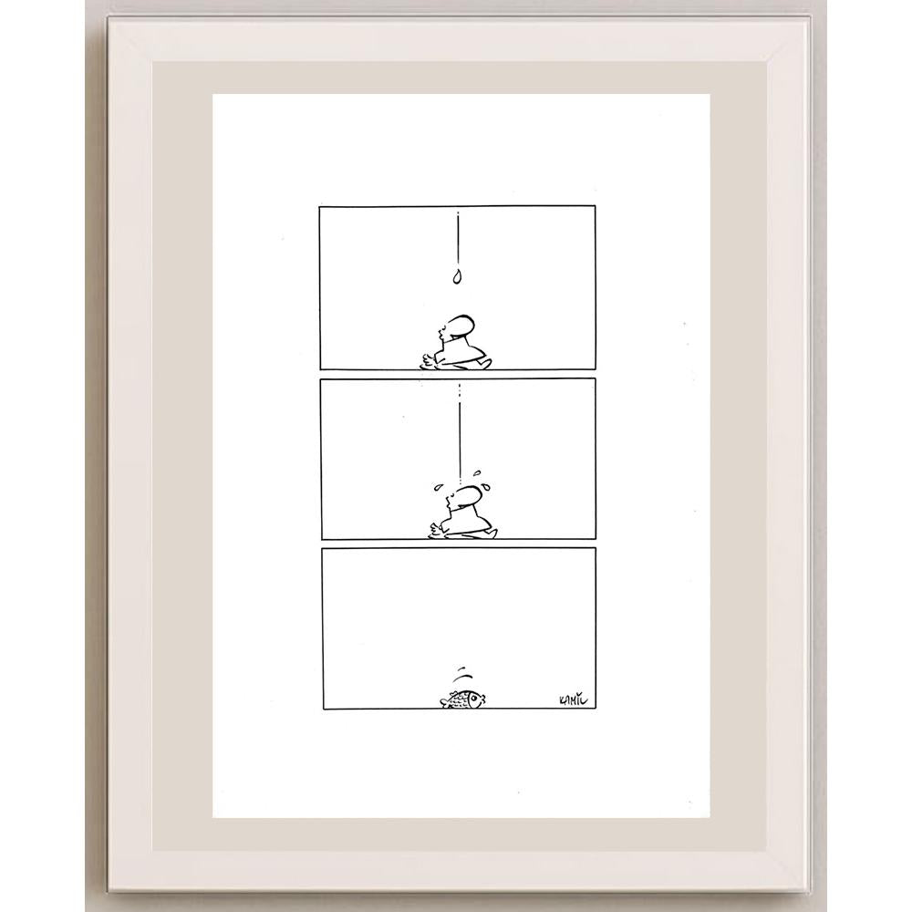 Kamil Masaracı 43x30cm Orijinal Karikatür BOD03614