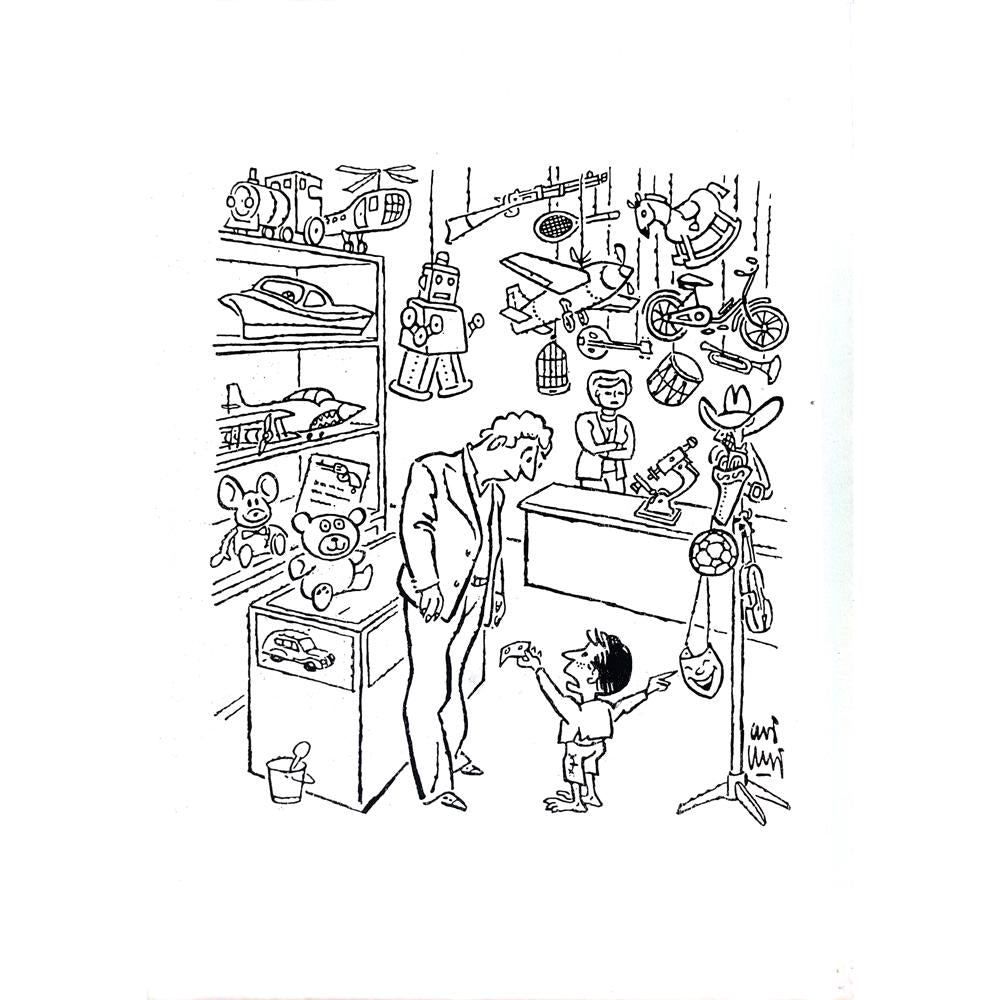 Ali Ulvi Ersoy 43x30cm Orijinal Karikatür BOD03615