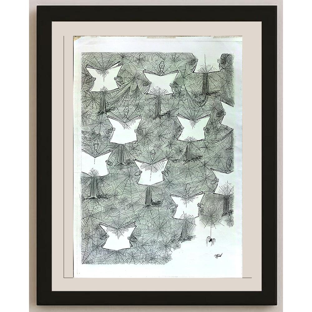 Ercan Akyol 43x30cm Orijinal Karikatür BOD03616