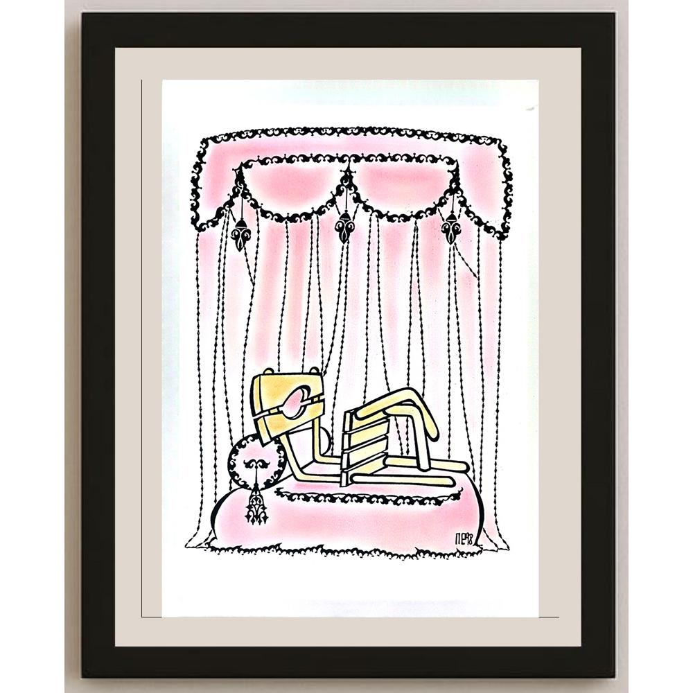 Nezih Danyal 43x30cm Orijinal Karikatür BOD03617