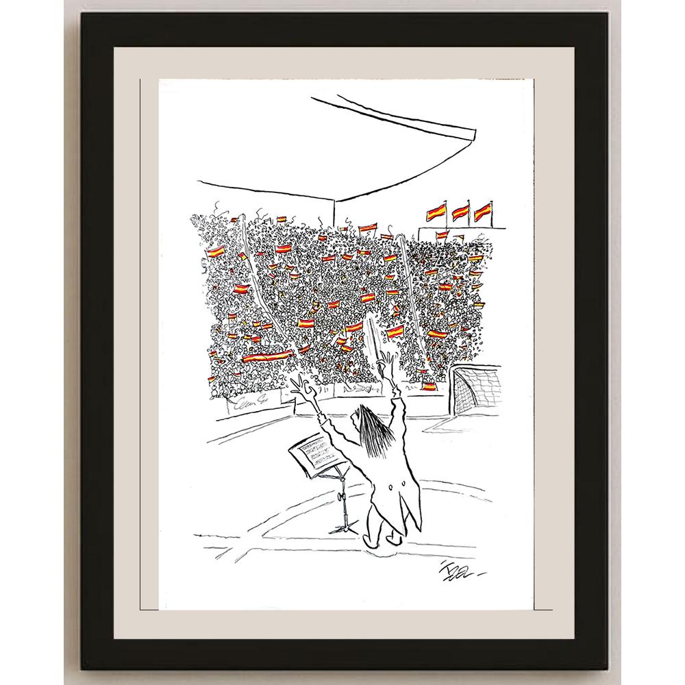 İzel Rozental 43x30cm Orijinal Karikatür BOD03618