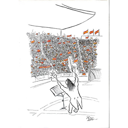 İzel Rozental 43x30cm Orijinal Karikatür BOD03618