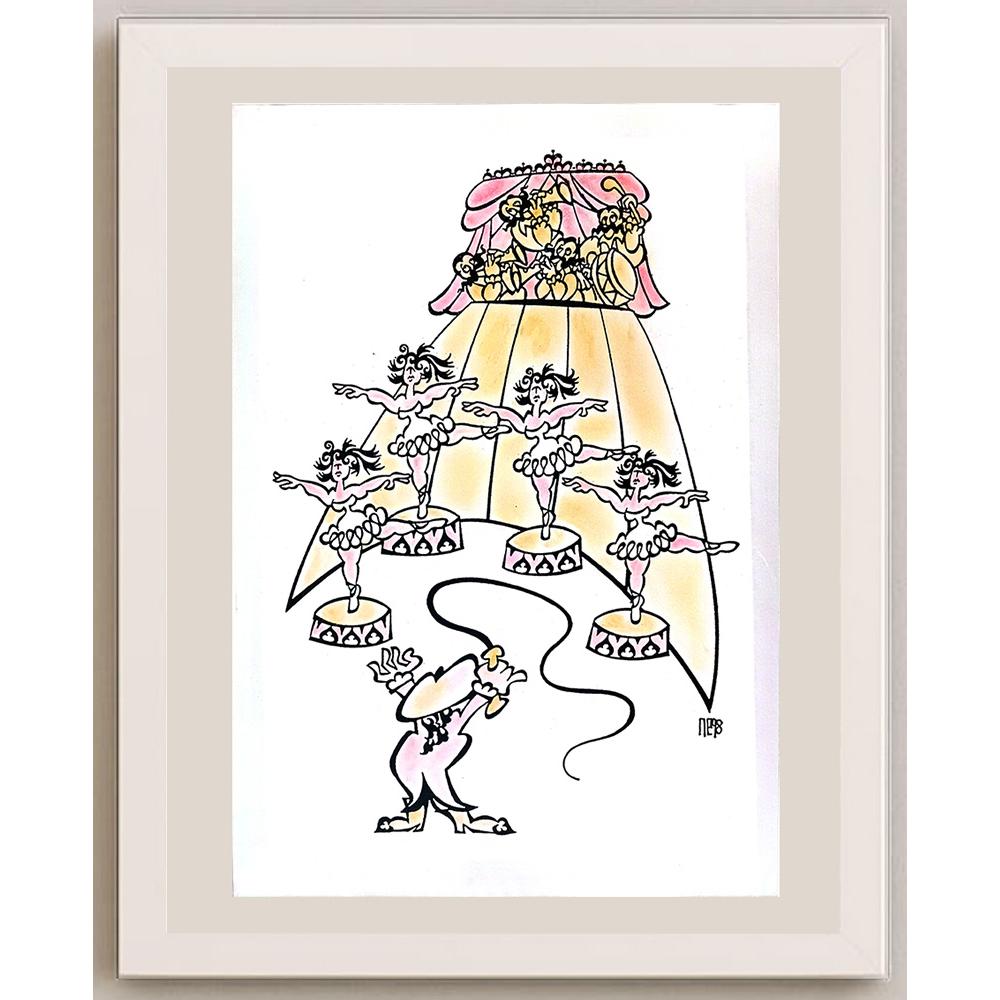 Nezih Danyal 43x30cm Orijinal Karikatür BOD03619
