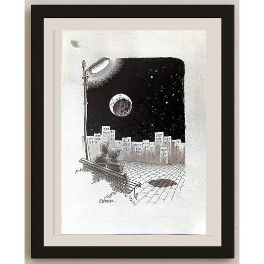 Eray Özbek 43x30cm Orijinal Karikatür BOD03620