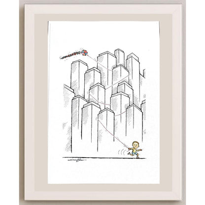 Atila Özer 43x30cm Orijinal Karikatür BOD03621
