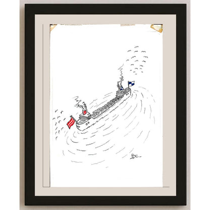 İzel Rozental 43x30cm Orijinal Karikatür BOD03622
