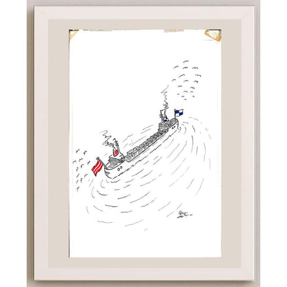 İzel Rozental 43x30cm Orijinal Karikatür BOD03622