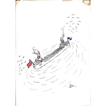 İzel Rozental 43x30cm Orijinal Karikatür BOD03622