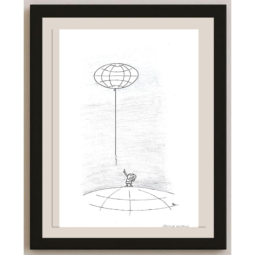 Ferruh Doğan 43x30cm Orijinal Karikatür BOD03623