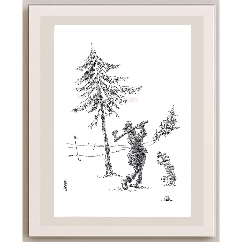 Eray Özbek 43x30cm Orijinal Karikatür BOD03624