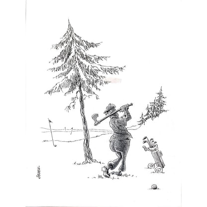 Eray Özbek 43x30cm Orijinal Karikatür BOD03624
