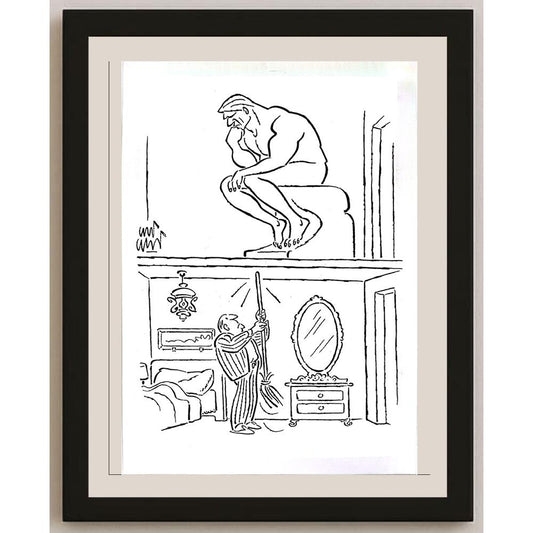 Ali Ulvi Ersoy 43x30cm Orijinal Karikatür BOD03625
