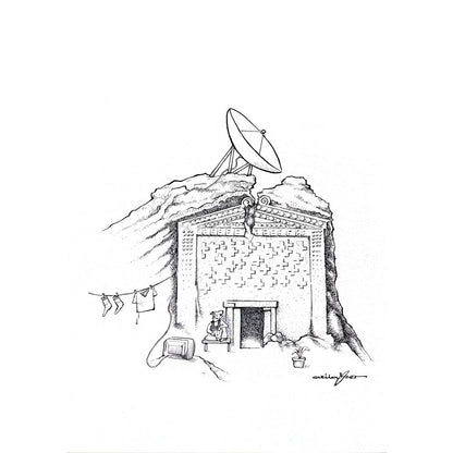 Atila Özer 43x30cm Orijinal Karikatür BOD03627