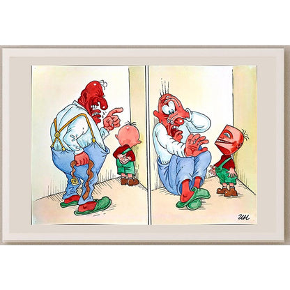 Igor Nikitin 29x21cm Orijinal Karikatür BOD03629