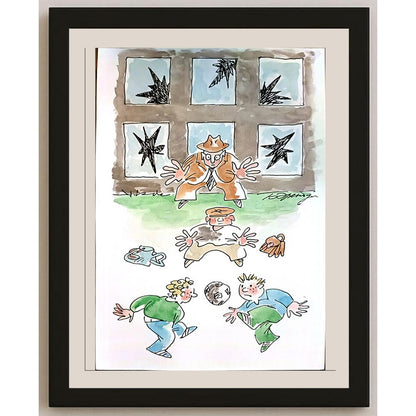 Boris Erenburg 29x21cm Orijinal Karikatür BOD03634