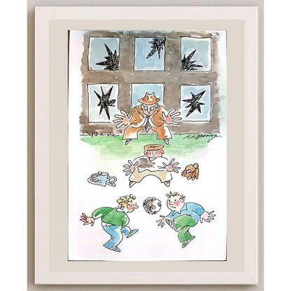 Boris Erenburg 29x21cm Orijinal Karikatür BOD03634