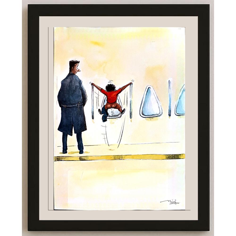 Manoj Chopra 29x21cm Orijinal Karikatür BOD03642
