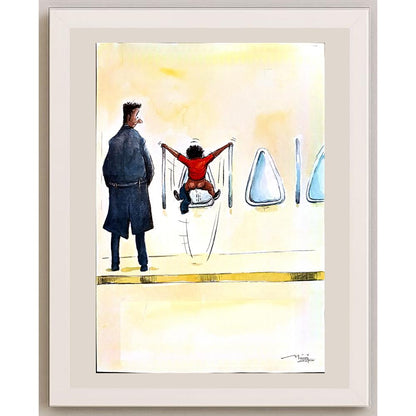 Manoj Chopra 29x21cm Orijinal Karikatür BOD03642