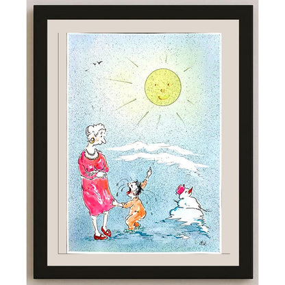 Jiri Mikulecky 29x21cm Orijinal Karikatür BOD03644