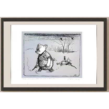 Adam Korpak 29x21cm Orijinal Karikatür BOD03646