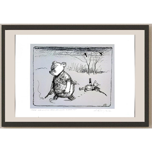 Adam Korpak 29x21cm Orijinal Karikatür BOD03646