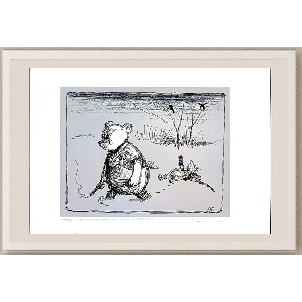 Adam Korpak 29x21cm Orijinal Karikatür BOD03646