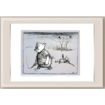 Adam Korpak 29x21cm Orijinal Karikatür BOD03646