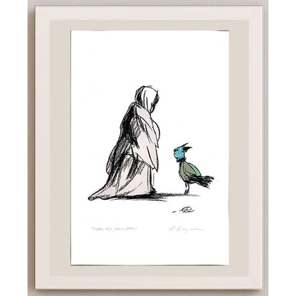 Adam Korpak 29x21cm Orijinal Karikatür BOD03647
