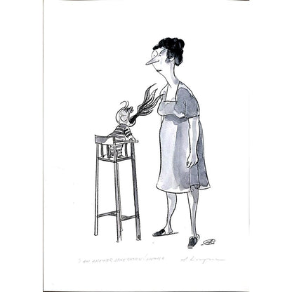 Adam Korpak 29x21cm Orijinal Karikatür BOD03648