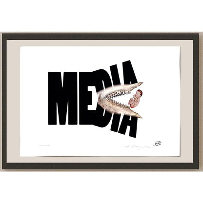 Adam Korpak 29x21cm Orijinal Karikatür BOD03649