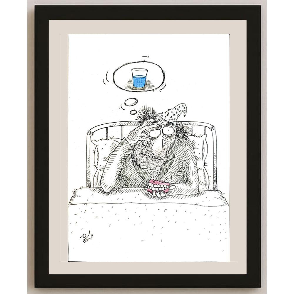 Payam Pourfalah 29x21cm Orijinal Karikatür BOD03650