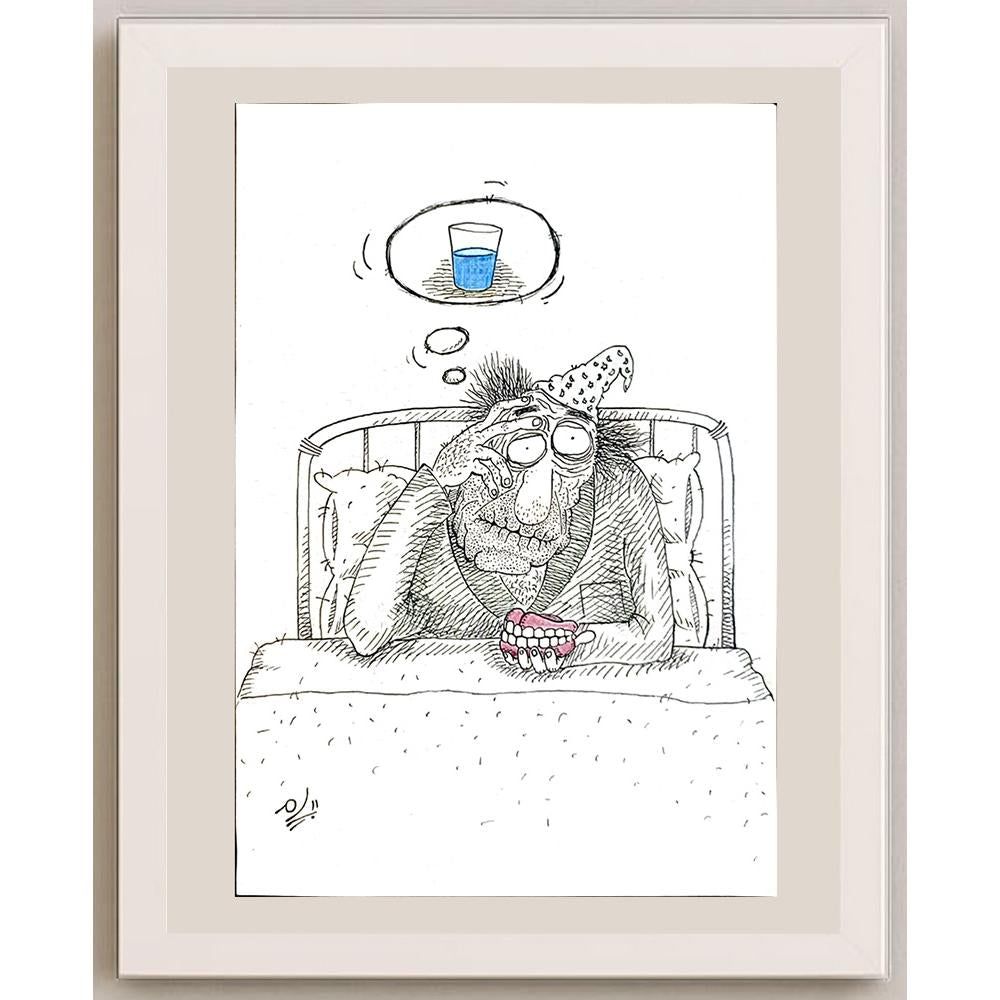 Payam Pourfalah 29x21cm Orijinal Karikatür BOD03650