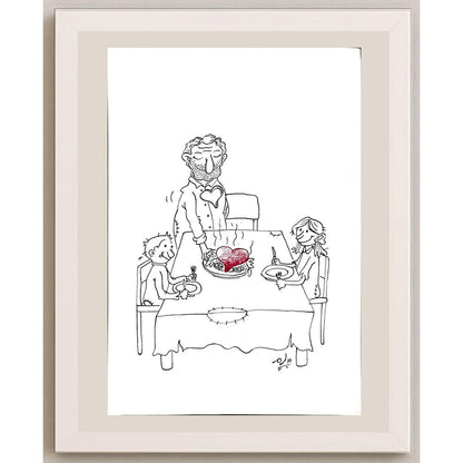 Payam Pourfalah 29x21cm Orijinal Karikatür BOD03651