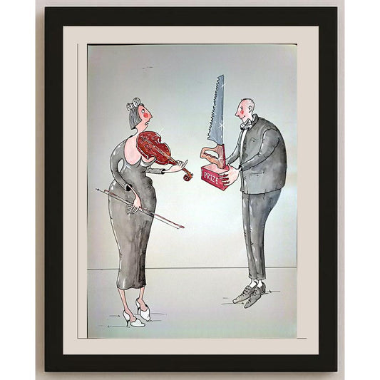 Tsocho Peev 29x21cm Orijinal Karikatür BOD03653