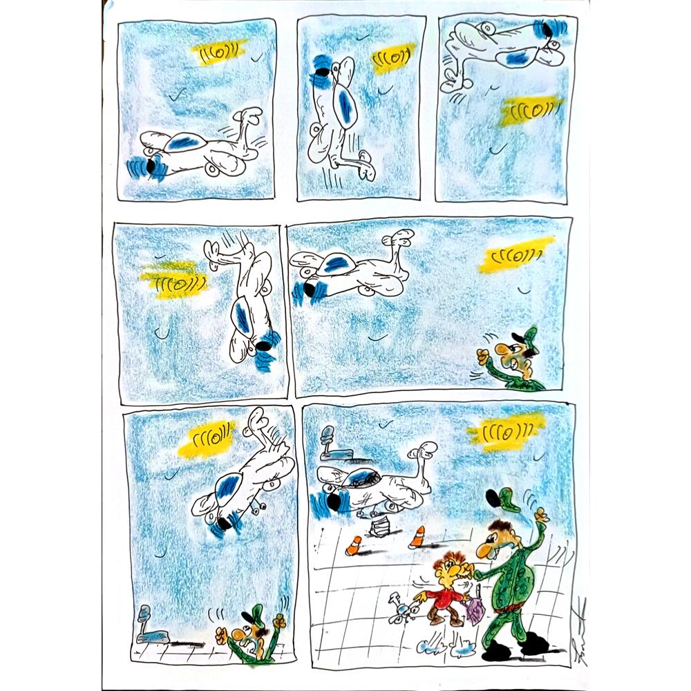 Bartis Silviu 29x21cm Orijinal Karikatür BOD03661