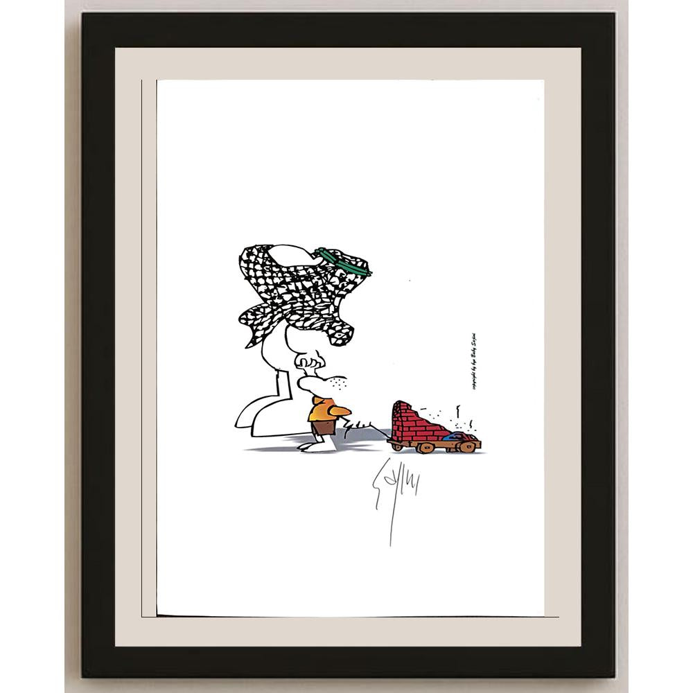 Sajini Ugo Alesssandro 29x21cm Orijinal Karikatür BOD03662