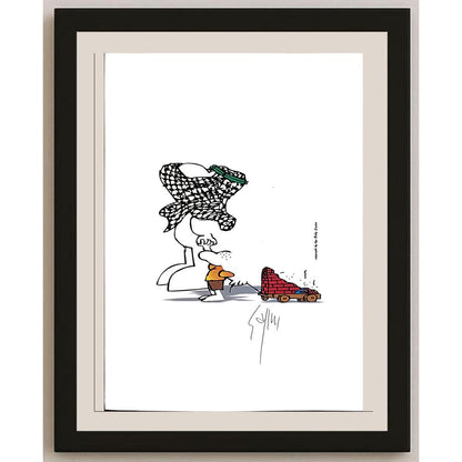 Sajini Ugo Alesssandro 29x21cm Orijinal Karikatür BOD03662