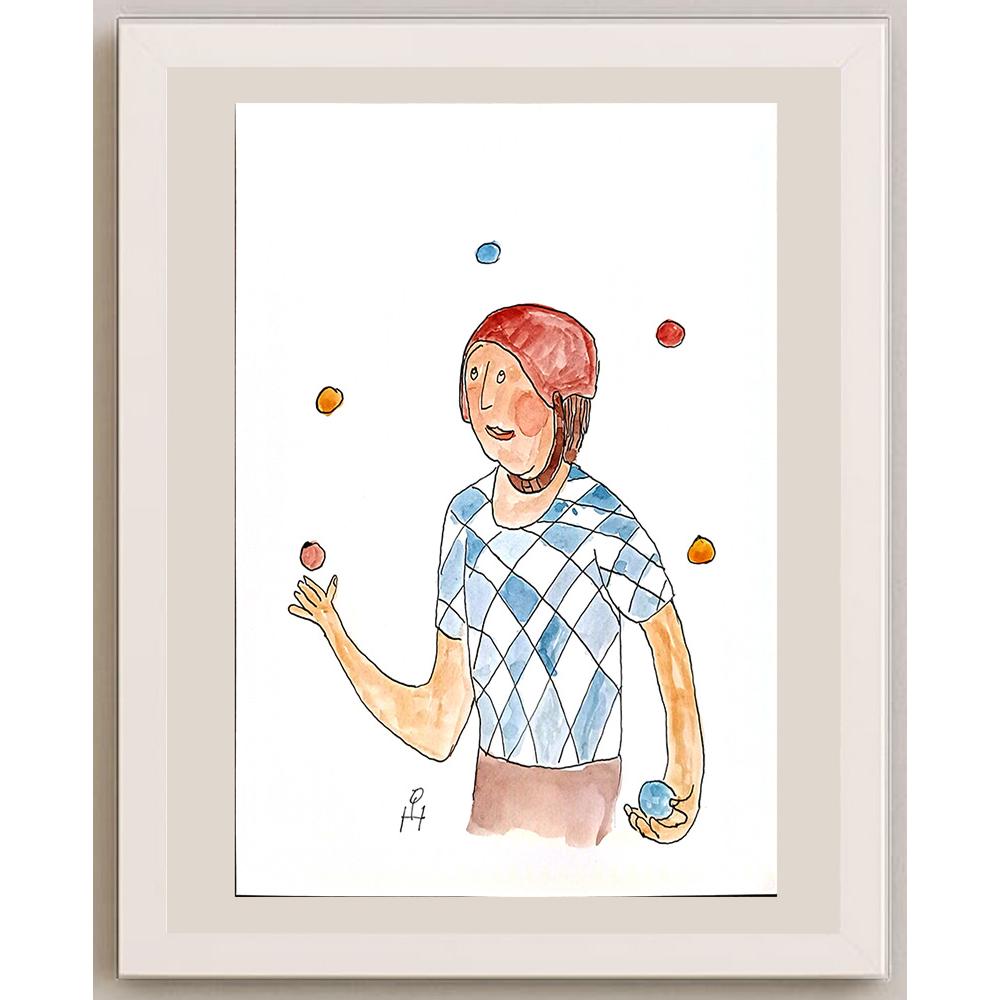 Heino Partanen 29x21cm Orijinal Karikatür BOD03665