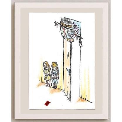 Sajad Rafaee 29x21cm Orijinal Karikatür BOD03666