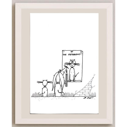 Beppe Battaçlia 29x21cm Orijinal Karikatür BOD03667