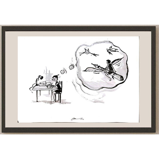 Amit Kumar 29x21cm Orijinal Karikatür BOD03671