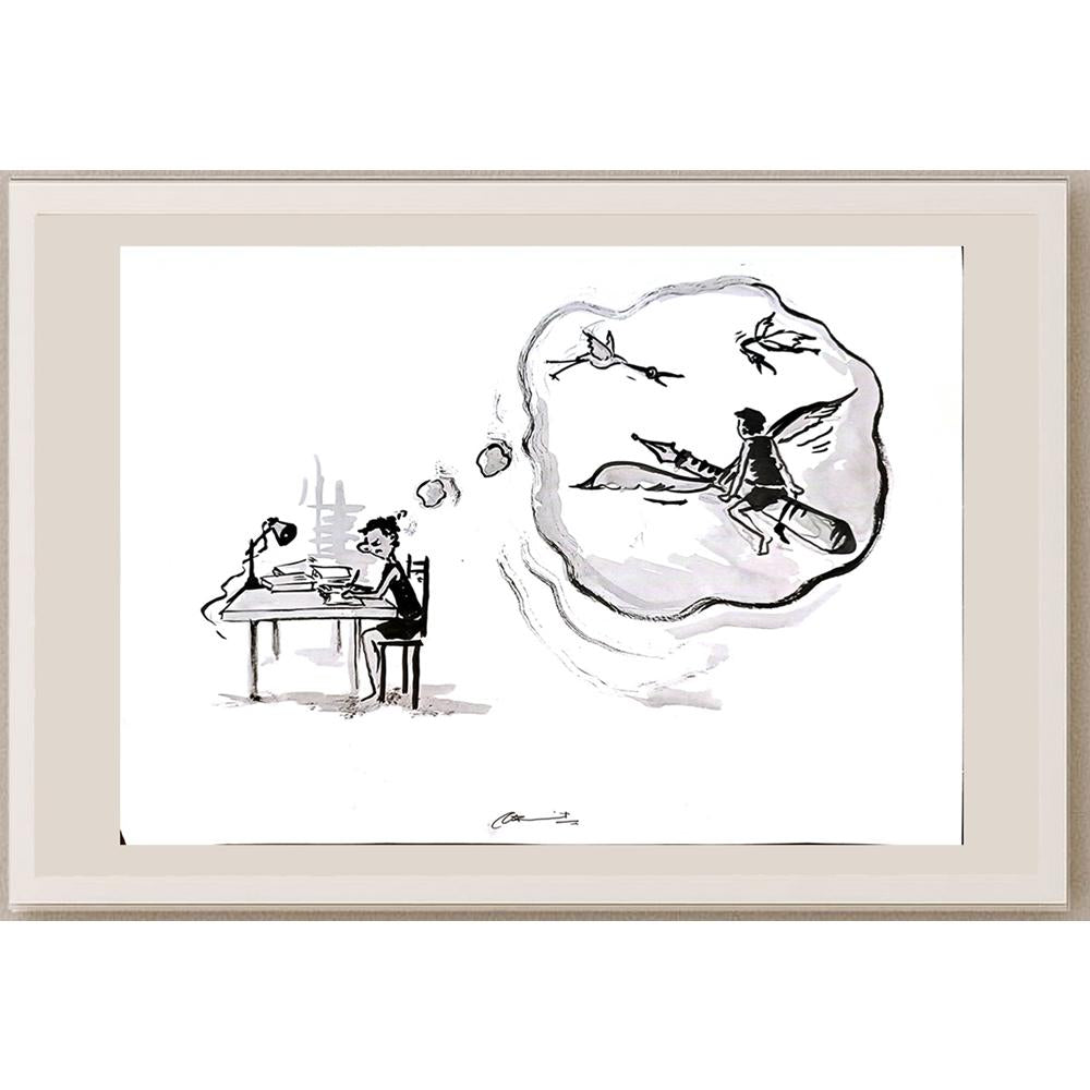 Amit Kumar 29x21cm Orijinal Karikatür BOD03671